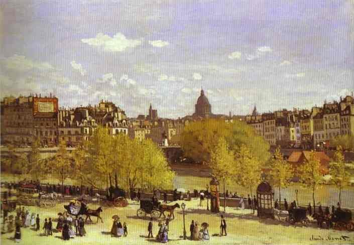 Claude Monet Quai Du Louvre Art A4 Photo Print UK