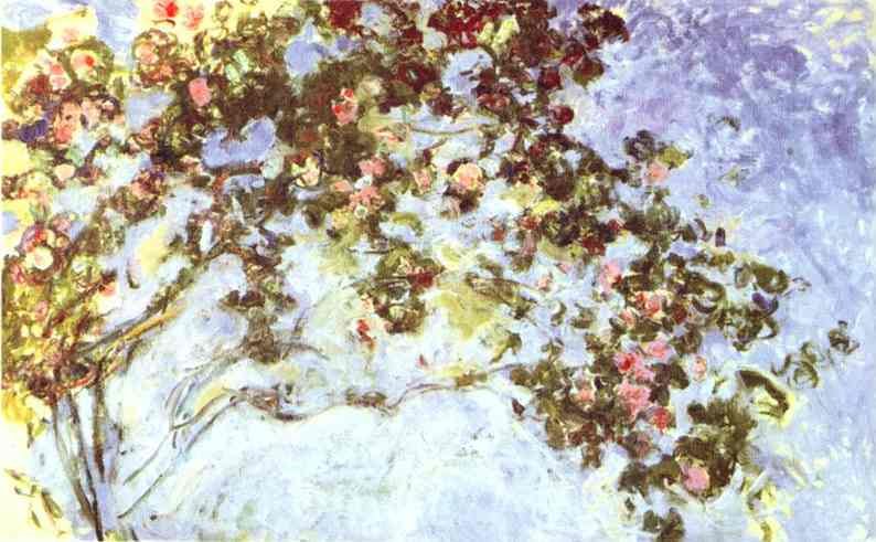 Claude Monet Roses Art A4 Photo Print