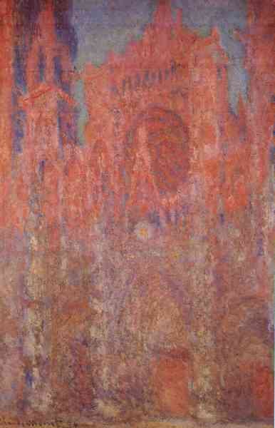 Claude Monet Rouen Cathedral Facade A4 Photo Print