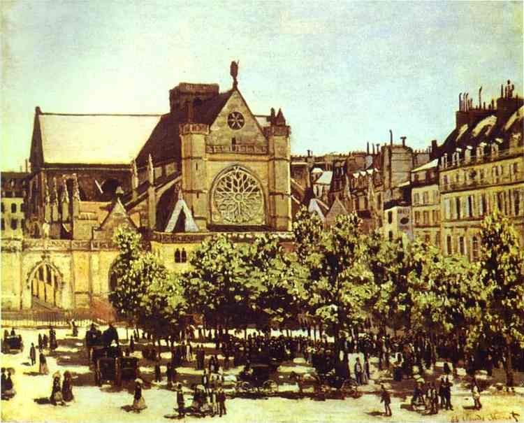 Claude Monet Saint Germain L'auxerrois Art A4 Photo Print