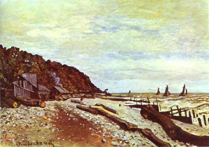Claude Monet Shipyard Near Honfleur Art A4 Photo Print