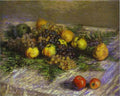 Claude Monet Still Life With Pears And Grapes Art A4 Photo Print UK