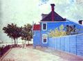 Claude Monet The Blue House In Zaandam Art A4 Photo Print UK
