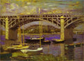 Claude Monet The Bridge At Argenteuil Art A4 Photo Print