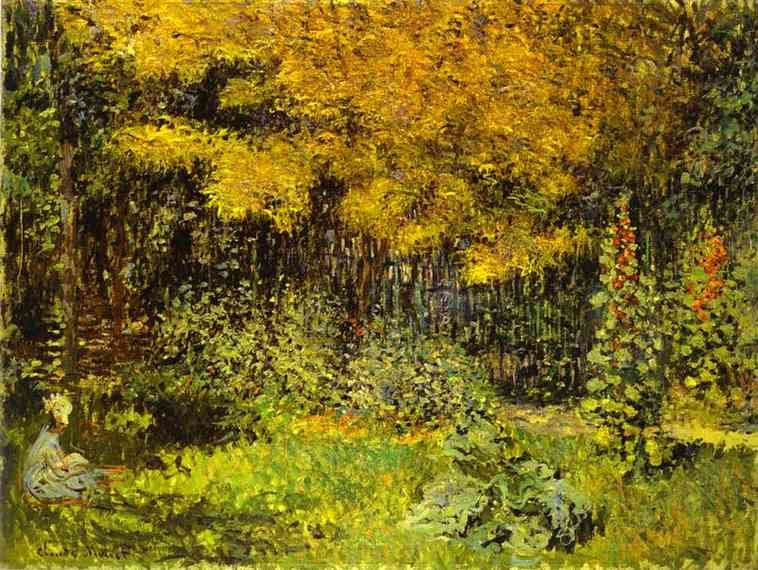 Claude Monet The Garden. (Le Jardin) Art A4 Photo Print