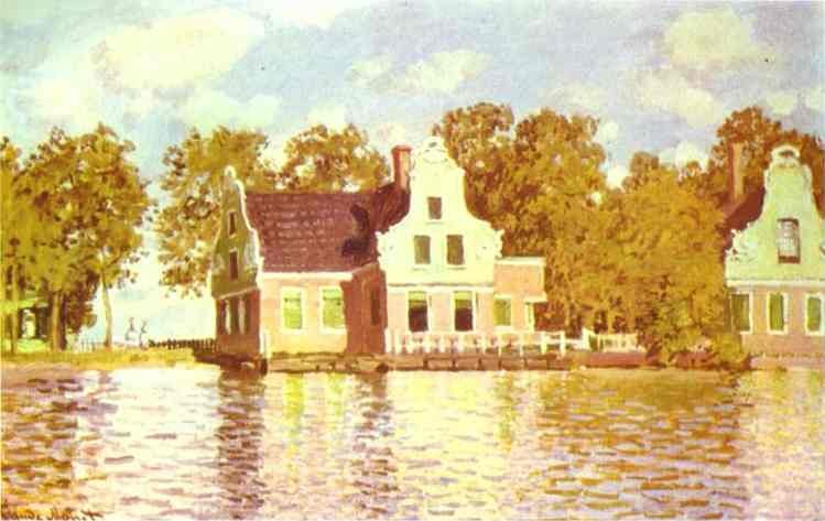 Claude Monet The House On The River Zaan In Zaandam Art A4 Photo Print UK