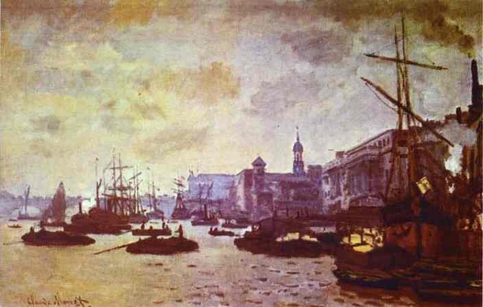 Claude Monet The London Harbour Art A4 Photo Print