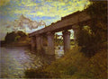 Claude Monet The Railway Bridge At Argenteuil Art A4 Photo Print
