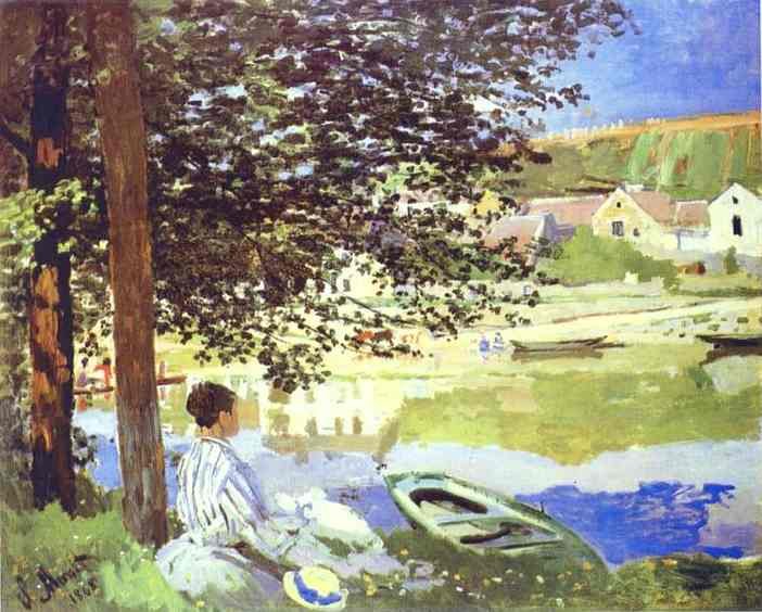 Claude Monet The River, Bennecourt Art A4 Photo Print