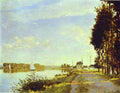 Claude Monet The Riverside Path At Argenteuil Art A4 Photo Print