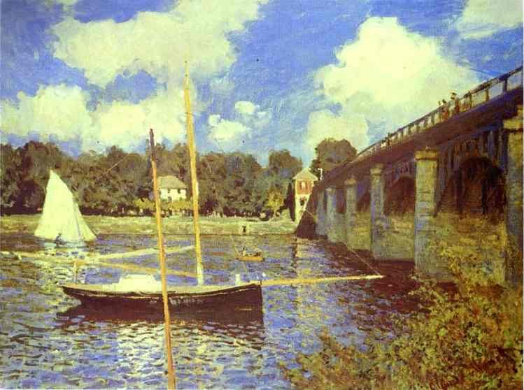 Claude Monet The Road Bridge At Argenteuil Art A4 Photo Print