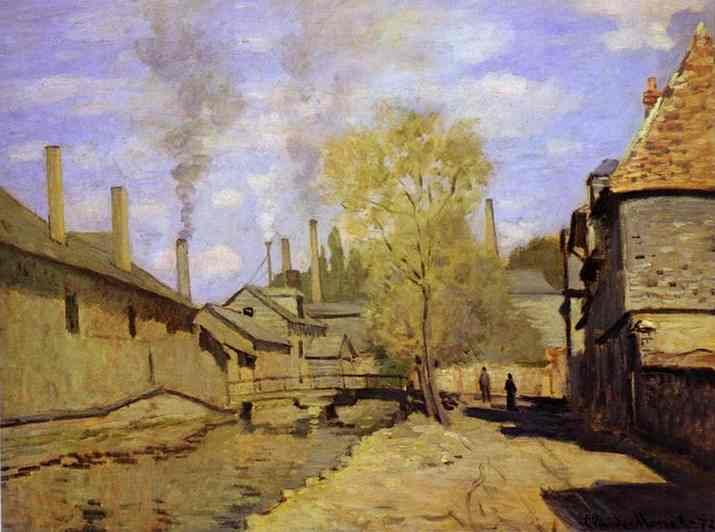 Claude Monet The Robec Stream, At Rouen Art A4 Photo Print UK