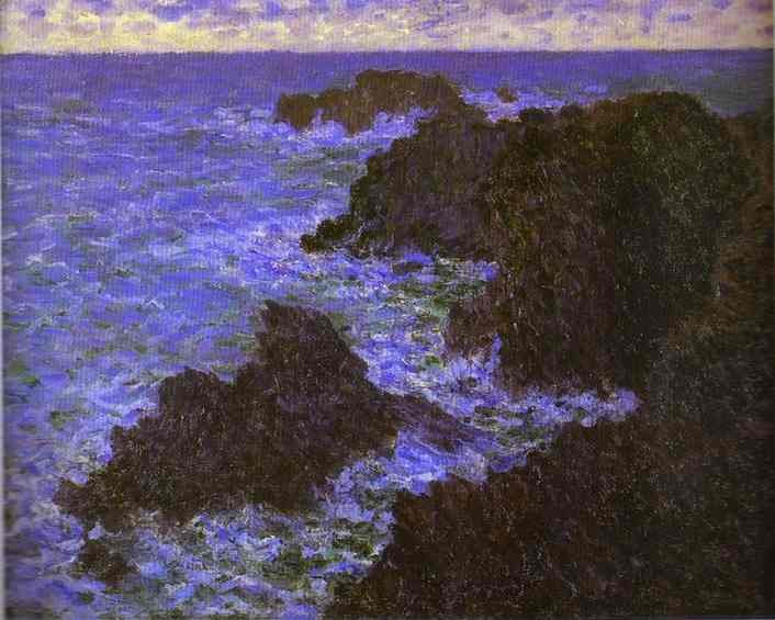 Claude Monet The Rocks Of Belle Ile Art A4 Photo Print