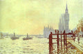 Claude Monet The Thames At Westminster (Westminster Bridg Art A4 Photo Print