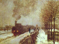 Claude Monet The Train In The Snow Art A4 Photo Print UK