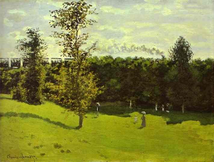 Claude Monet Train In The Country Art A4 Photo Print