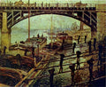 Claude Monet Unloading Charcoal. Argenteuil Art A4 Photo Print