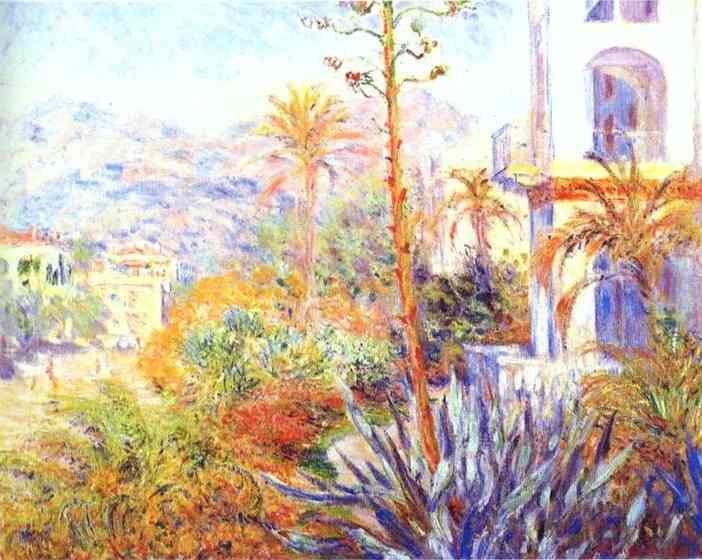 Claude Monet Villas In Bordighera Art A4 Photo Print