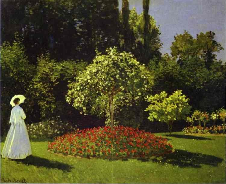 Claude Monet Woman In The Garden (Saint Adresse) Art A4 Photo Print
