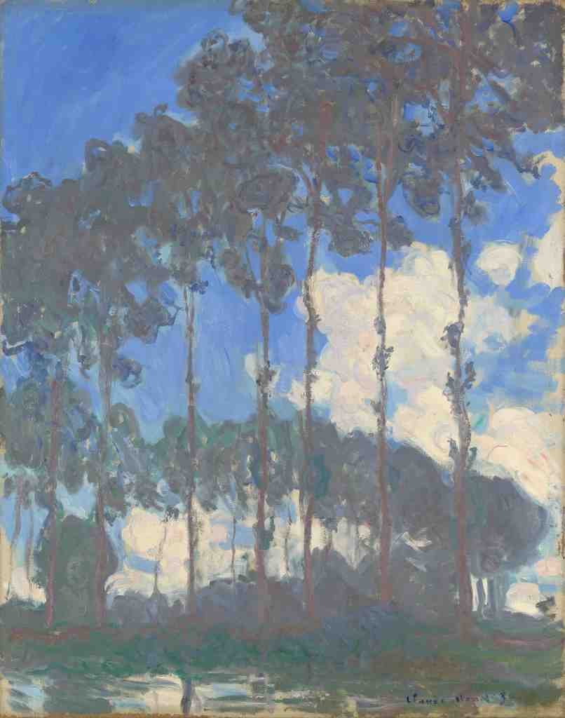 Claude Oscar Monet Poplars on the Epte A4 Photo Print