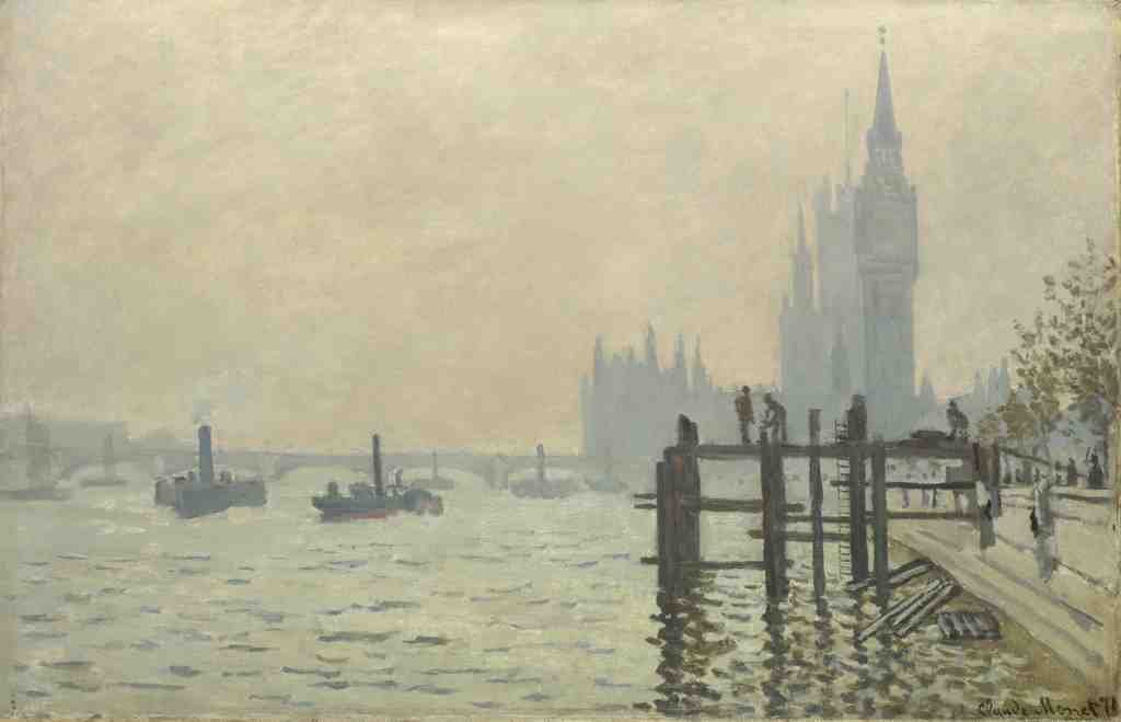 Claude Oscar Monet The Thames below Westminster A4 Photo Print
