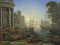 Claude Seaport with the Embarkation of Saint Ursula A4 Photo Print