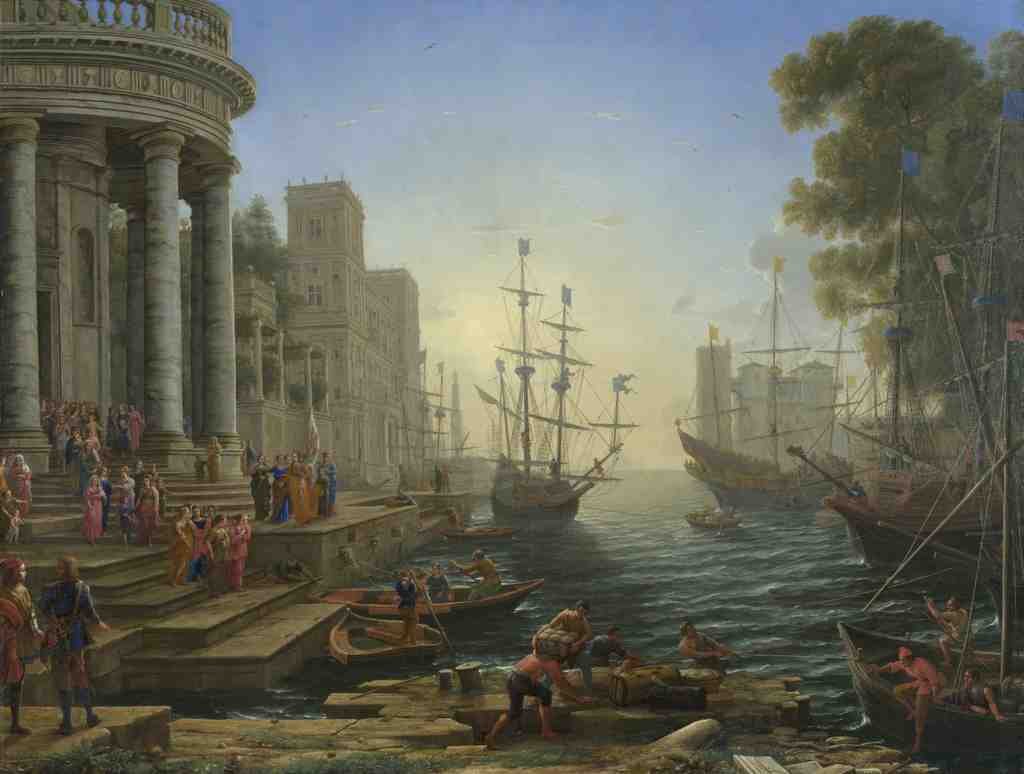 Claude Seaport with the Embarkation of Saint Ursula A4 Photo Print