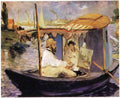 Claudemonetdanssonbateauatelier1874 Manet A4 Photo Print