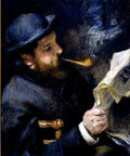 Claudemonetreadinganewspaper A4 Photo Print
