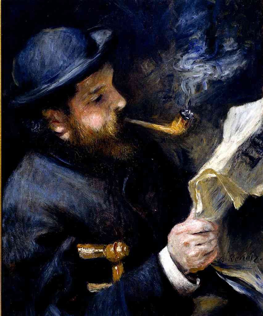 Claudemonetreadinganewspaper A4 Photo Print