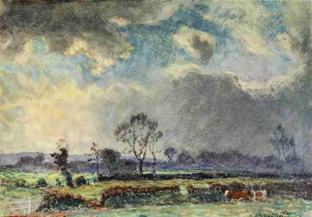 Claus Emile 1849 1924 The Studio 1912 Cloudy day A4 Photo Print
