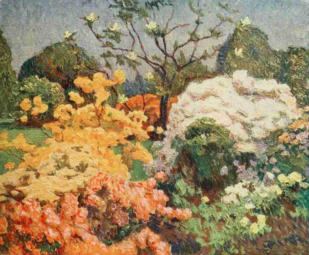 Claus Emile 1849 1924 The Studio 1915 Azaleas Kew Gardens A4 Photo Print