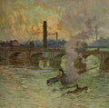 Claus Emile 1849 1924 The Studio 1917 Waterloo Bridge London Vintage A4 Photo Print