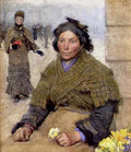 Clausen Sir George FlorThe Gypsy Flower Seller A4 Photo Print