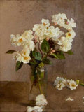 Clausen Sir George Little White Roses A4 Photo Print
