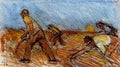 Clausen Sir George Study For Harvest A4 Photo Print
