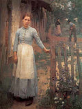 Clausen The Girl At The Gate A4 Photo Print