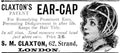 Claxton Ear Cap Vintage Retro Advert Poster A4 Photo Print