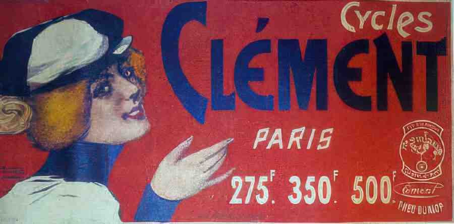 Clement Vintage Advert A4 Photo Print