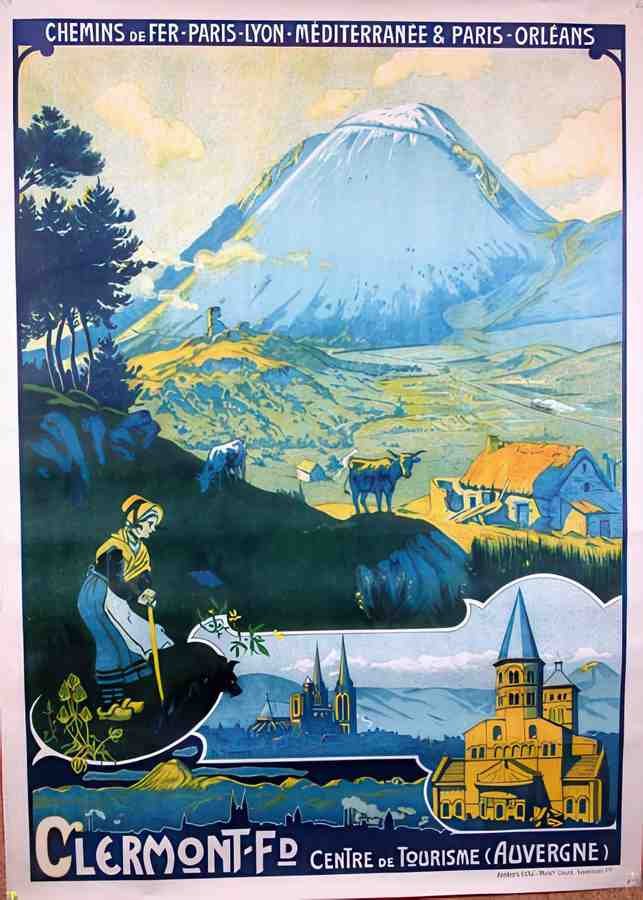 Clermont Vintage Advert A4 Photo Print