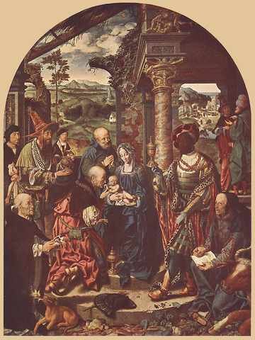 Cleve Joos Van Adoration Of The Magi A4 Photo Print