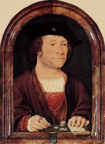 Cleve Joos Van Portrait Of Anthonis Van Hilten A4 Photo Print