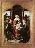 Cleve Joos Van St Anne With The Virgin And Child And St Joachim A4 Photo Print