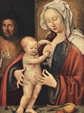 Cleve Joos Van The Holy Family A4 Photo Print