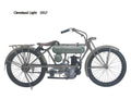 Cleveland Light 1917 motorbike A4 Photo Print