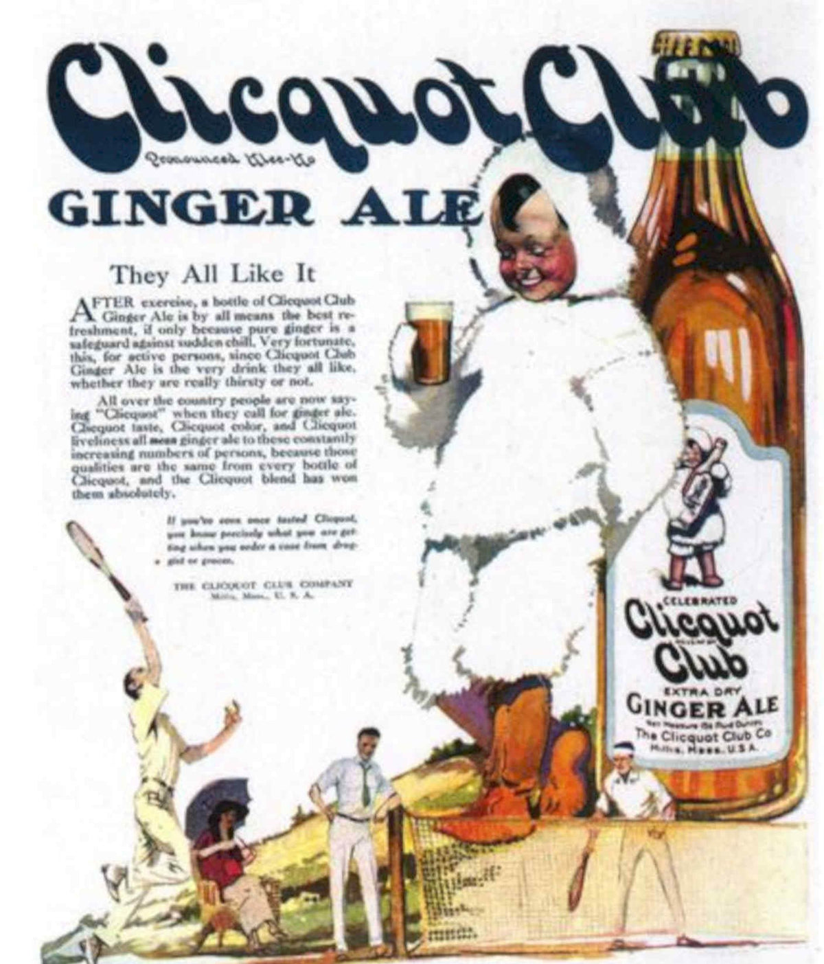 Clicquot Club Ginger Vintage Retro Advert Poster A4 Photo Print