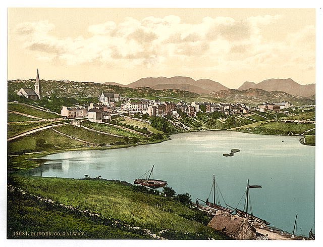 Clifden County Galway Vintage A4 Photo Print