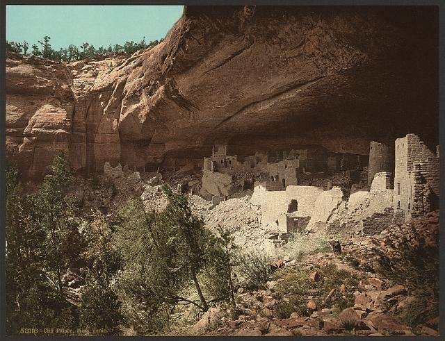 Cliff Palace Mesa Verde 1 Vintage A4 Photo Print