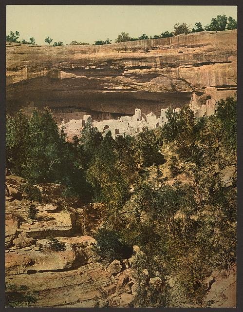 Cliff Palace Mesa Verde 2 Vintage A4 Photo Print