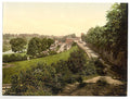 Cliff and town Ross on Wye Vintage A4 Photo Print